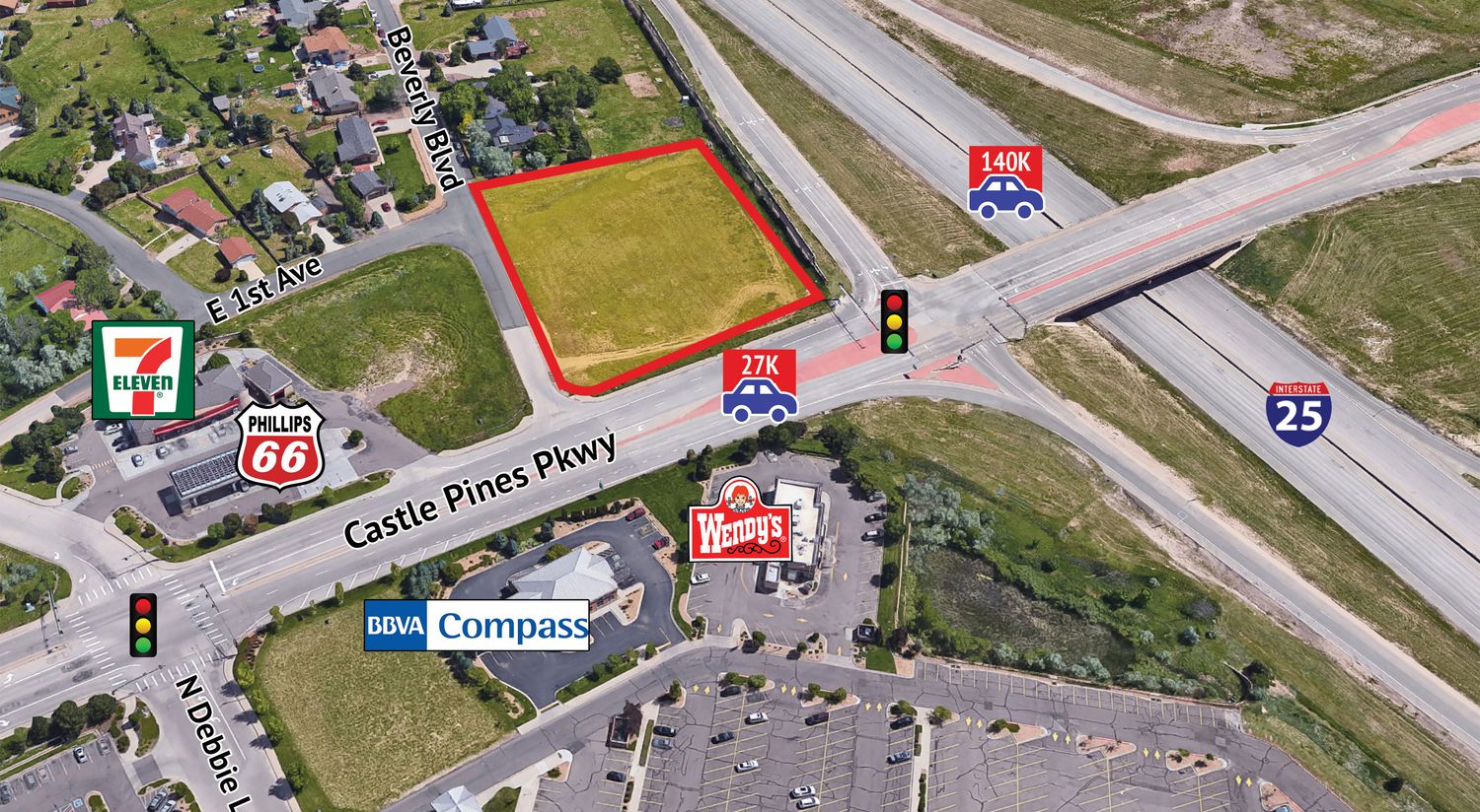 NWC I-25 & Castle Pines Parkway: NWC I-25 & Castle Pines Parkway, Castle Rock, CO 80108